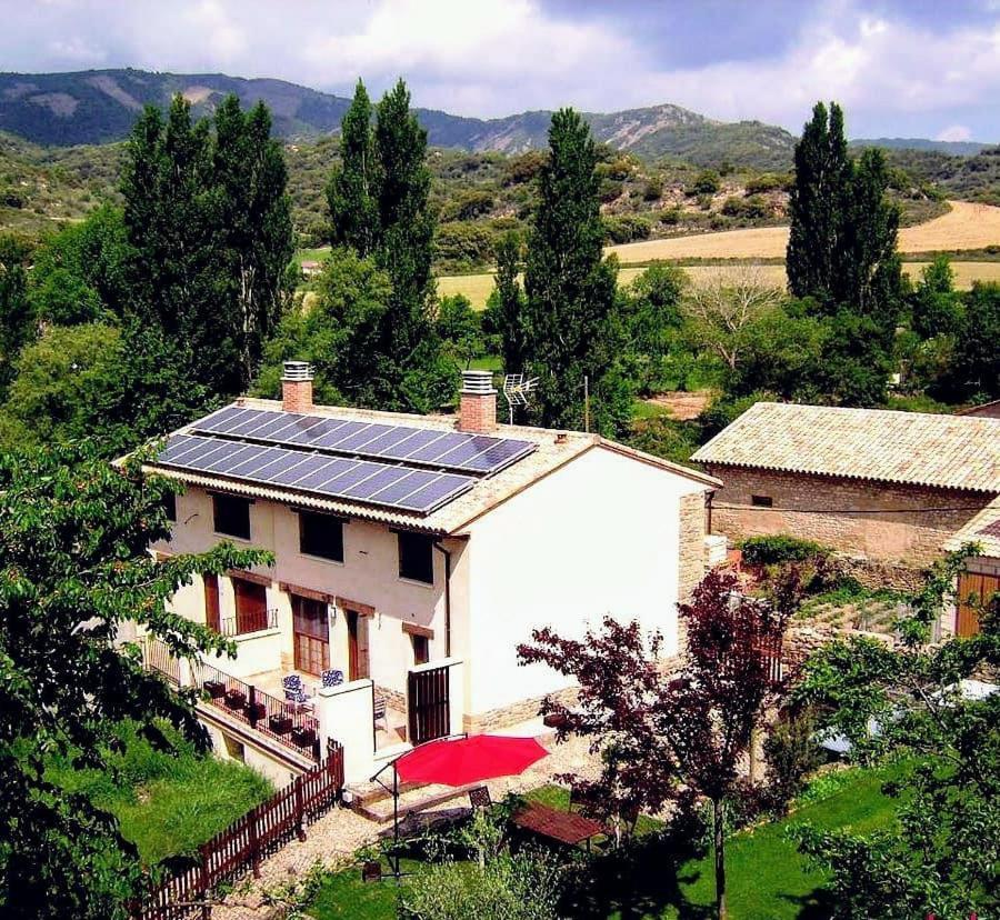 Casa Rural Las Lezas Biel Buitenkant foto